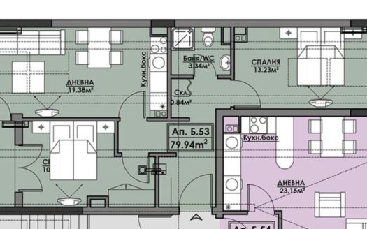 Современный апартамент в «Азимут» с развитой инфраструктурой ID: 39804