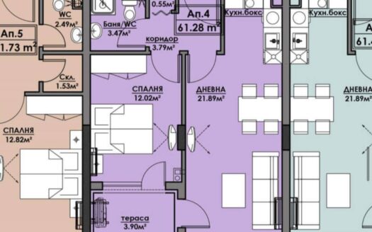 Квартира в Бургасе с рассрочкой в районе Азимут ID: 32337