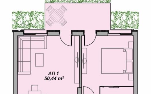 Апартамент 1 спальня в Aphrodite Gold на Солнечном Берегу ID: 30674