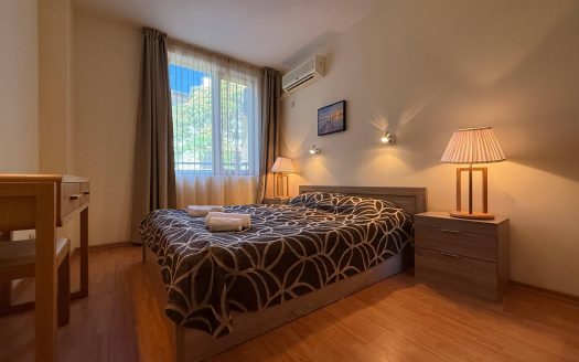 Трёхкомнатная квартира с видом на море в комплексе «Райский сад», Святой Влас ID: 79063