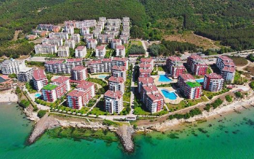 Просторный апартамент с огромной панорамной террасой в Marina Fort Beach, Святой Влас ID: 81663